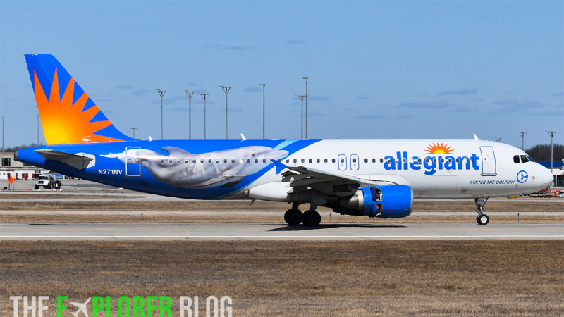 Photo of N271NV - Allegiant Airbus A320 at GRR on AeroXplorer Aviation Database