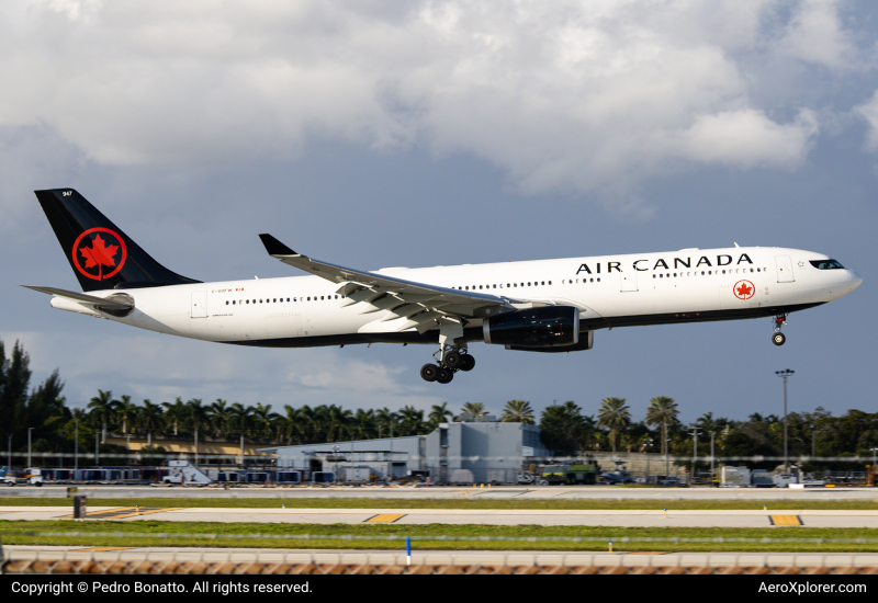 Photo of C-GOFW - Air Canada Airbus A330-300 at FLL on AeroXplorer Aviation Database