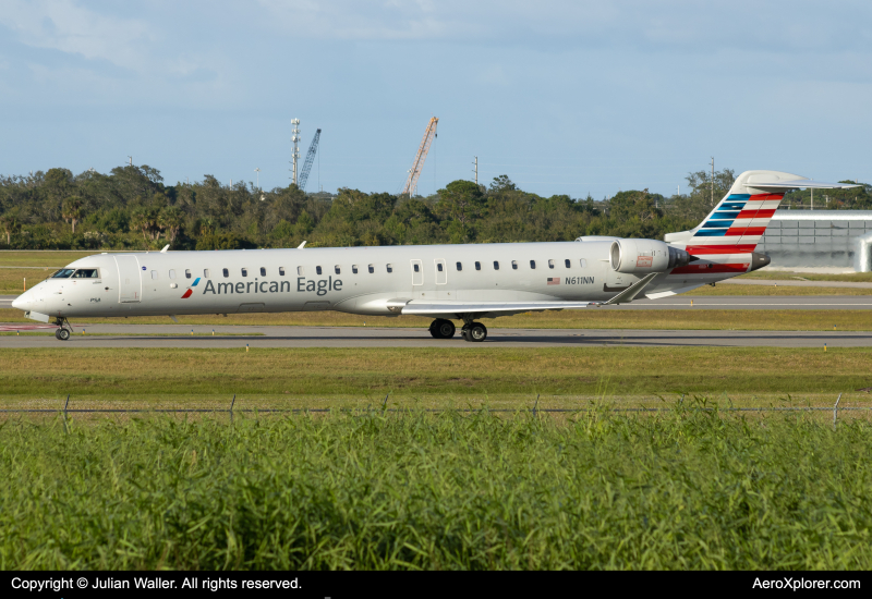 Photo of N611NN - PSA Airlines Mitsubishi CRJ-900 at MLB on AeroXplorer Aviation Database
