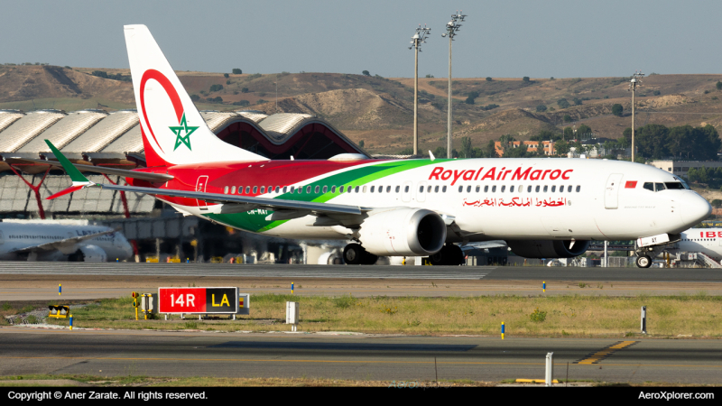 Photo of CN-MAY - Royal Air Maroc Boeing 737 MAX 8 at MAD on AeroXplorer Aviation Database