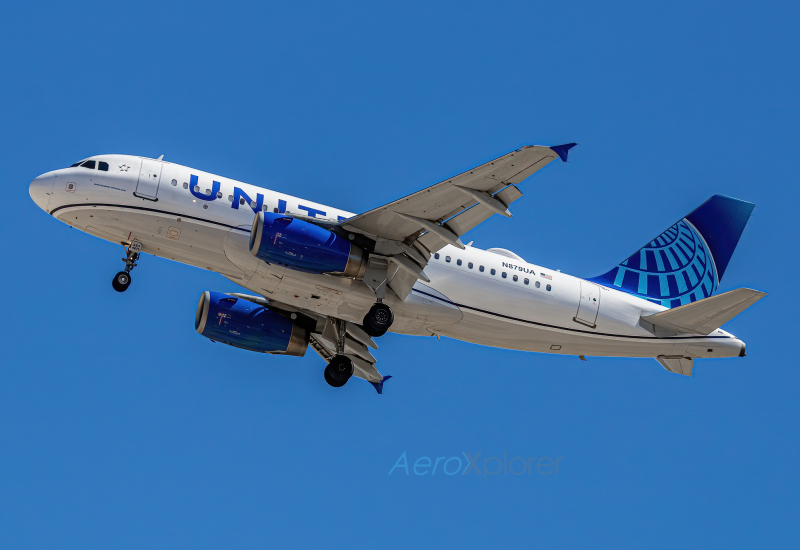Photo of N879UA - United Airlines Airbus A319 at BOI on AeroXplorer Aviation Database
