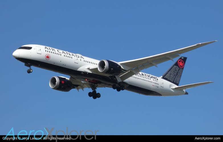 Photo of C-FVNB - Air Canada Boeing 787-9 at YYZ on AeroXplorer Aviation Database