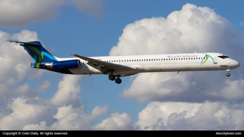 Photo of N808WA - World Atlantic Airlines McDonnell Douglas MD-83 at MIA on AeroXplorer Aviation Database