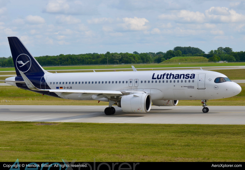 Photo of D-AIJB - Lufthansa Airbus A320NEO at MUC on AeroXplorer Aviation Database