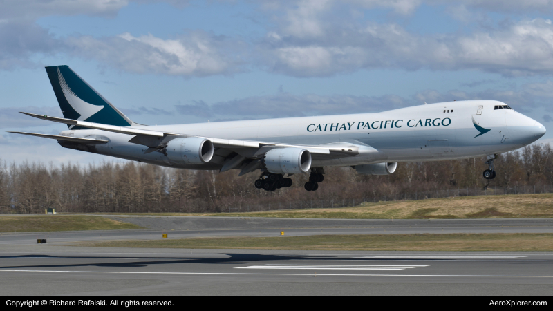 Photo of B-LJL - Cathay Pacific Cargo Boeing 747-8F at ANC on AeroXplorer Aviation Database