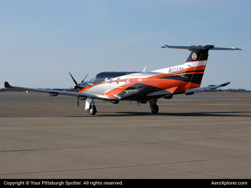 Photo of N1227Q - Private  Pilatus PC-12 at AGC on AeroXplorer Aviation Database