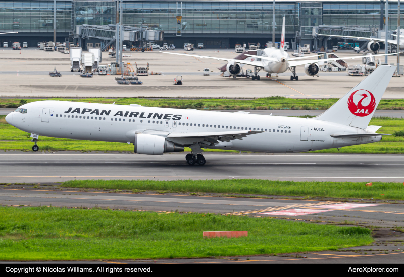 Photo of JA612J - Japan Airlines Boeing 767-300ER at HND on AeroXplorer Aviation Database