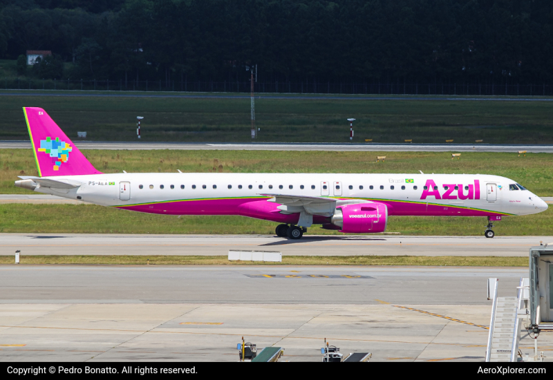 Photo of PS-AEA - Azul  Embraer E195-E2 at GRU on AeroXplorer Aviation Database