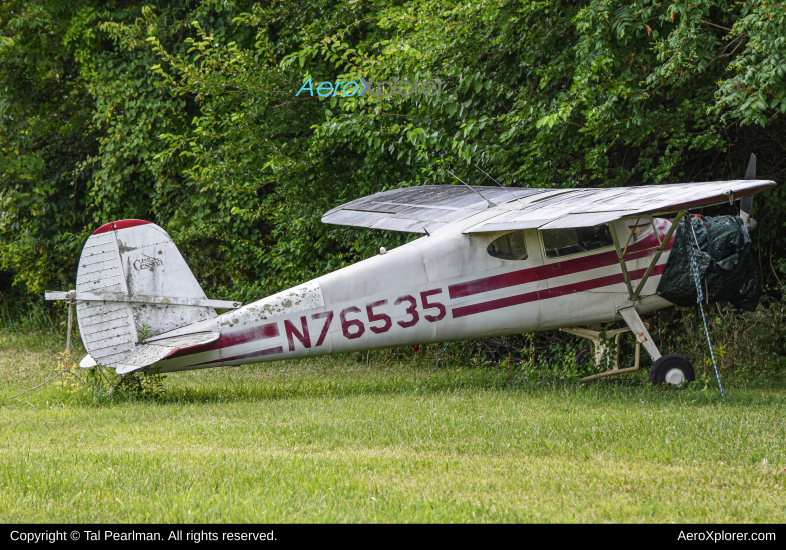 Photo of N76535 - PRIVATE Cessna 140 at W50 on AeroXplorer Aviation Database