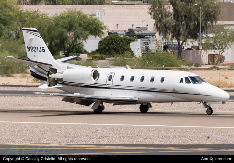 Photo of N801JS - PRIVATE Cessna 560XL Citation Excel at SCF on AeroXplorer Aviation Database