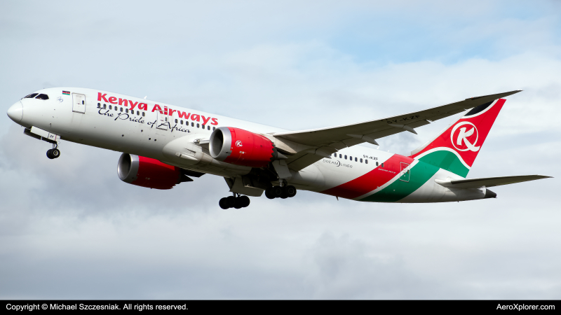 Photo of 5Y-KZF - Kenya Airways Boeing 787-8 at LHR on AeroXplorer Aviation Database