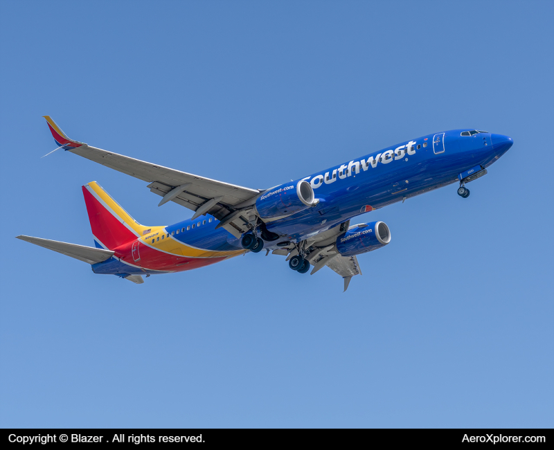 Photo of N868IM - Southwest Airlines Boeing 737-800 at LAX on AeroXplorer Aviation Database