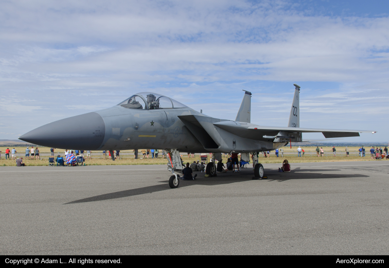 Photo of 85-0124 - USAF - United States Air Force McDonnell Douglas F-15 Eagle at BIL on AeroXplorer Aviation Database