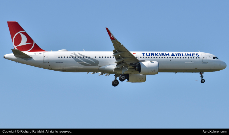 Photo of TC-LTR - Turkish Airlines Airbus A321NEO at LHR on AeroXplorer Aviation Database