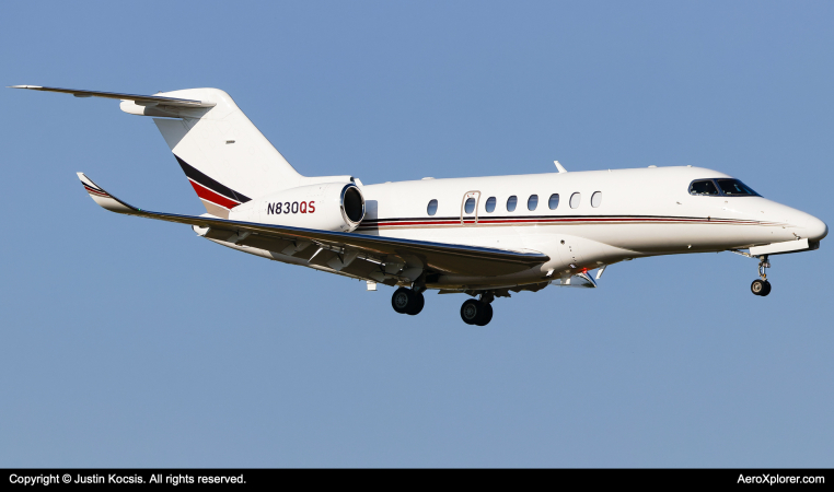 Photo of N830QS - NetJets Cessna 700 Citation Longitude at TPA on AeroXplorer Aviation Database