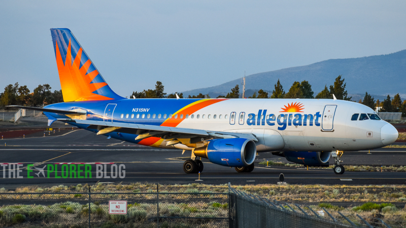 Photo of N315NV - Allegiant Air Airbus A319 at RDM on AeroXplorer Aviation Database