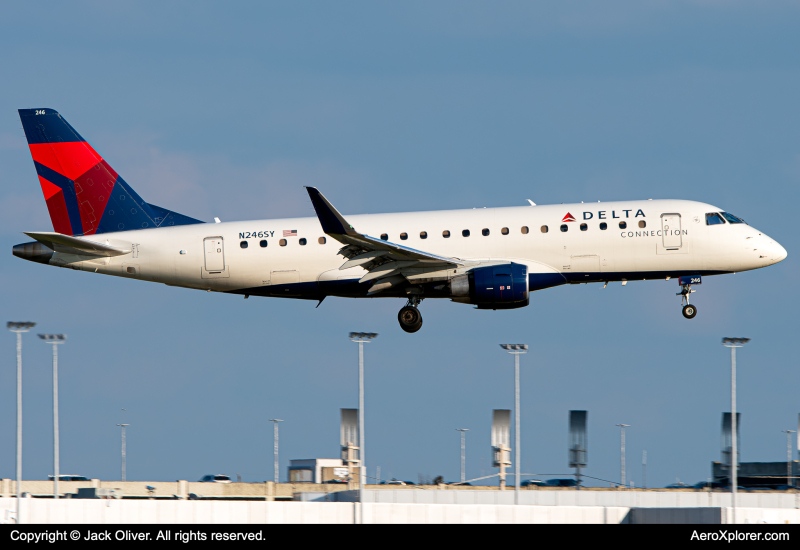Photo of N246SY - Delta Connection Embraer E175 at CLE on AeroXplorer Aviation Database