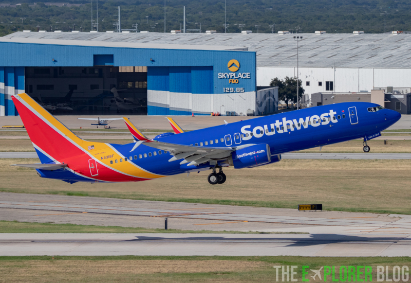 Photo of N8318F - Southwest Airlines Boeing 737-800 at SAT on AeroXplorer Aviation Database