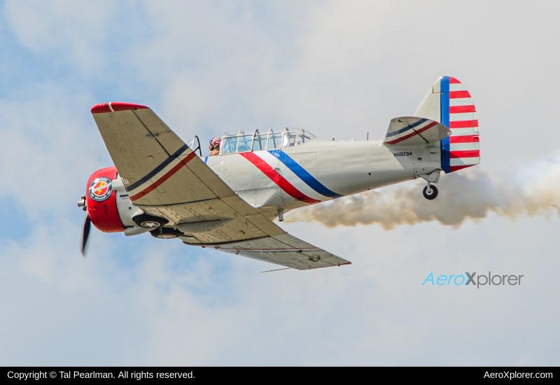 Photo of N60734 - PRIVATE North American T-6 Texan at MRB on AeroXplorer Aviation Database