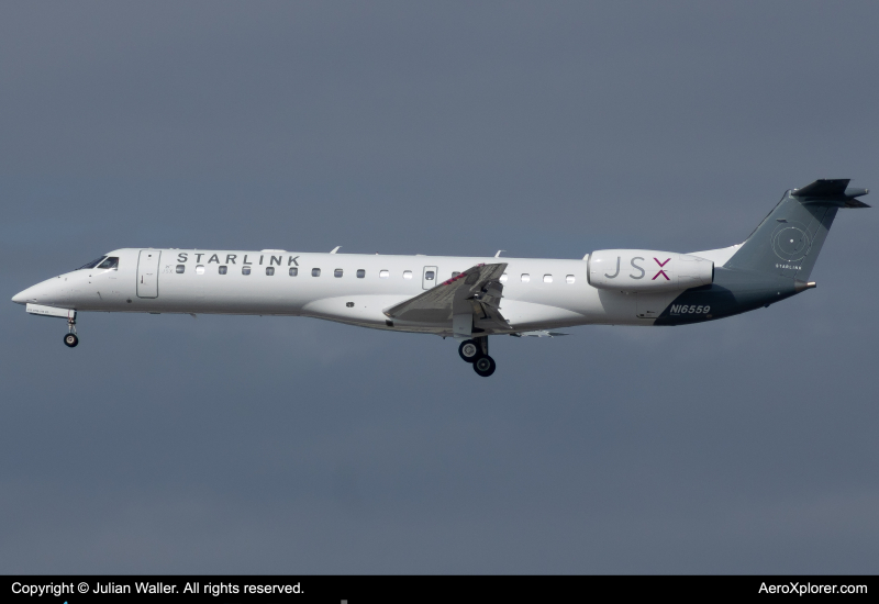 Photo of N16559 - JSX Embraer ERJ145 at MIA on AeroXplorer Aviation Database