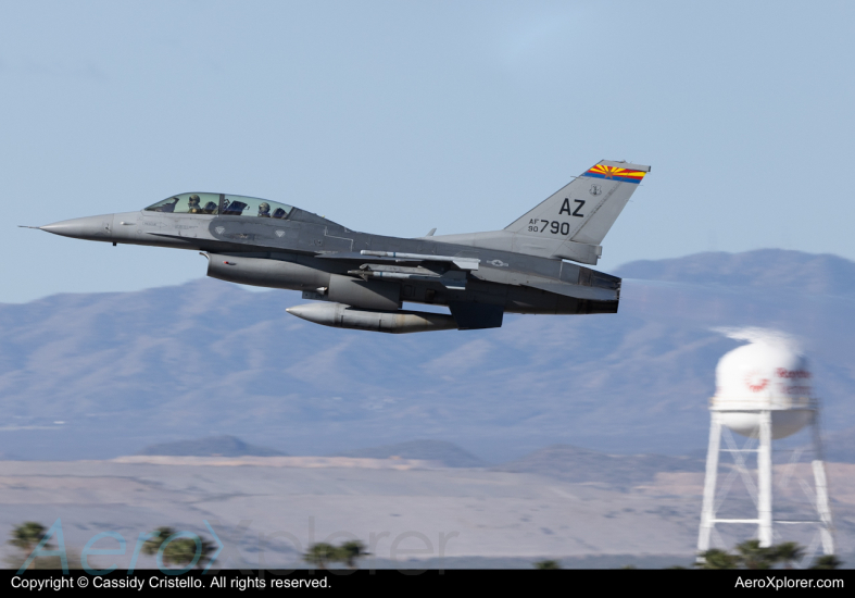 Photo of 90-0790 - USAF - United States Air Force General Dynamics F-16 Fighting Falcon at TUS on AeroXplorer Aviation Database