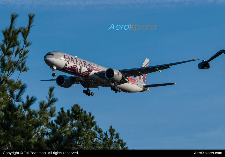 Photo of A7-BEL - Qatar Airways Boeing 777-300ER at IAD on AeroXplorer Aviation Database