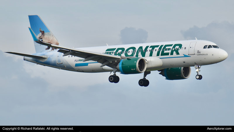 Photo of N364FR - Frontier Airlines Airbus A320NEO at FLL on AeroXplorer Aviation Database