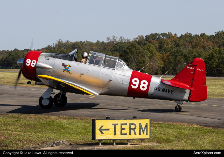 Photo of N26808 - PRIVATE North American SNJ-4 Texan  at CJR on AeroXplorer Aviation Database