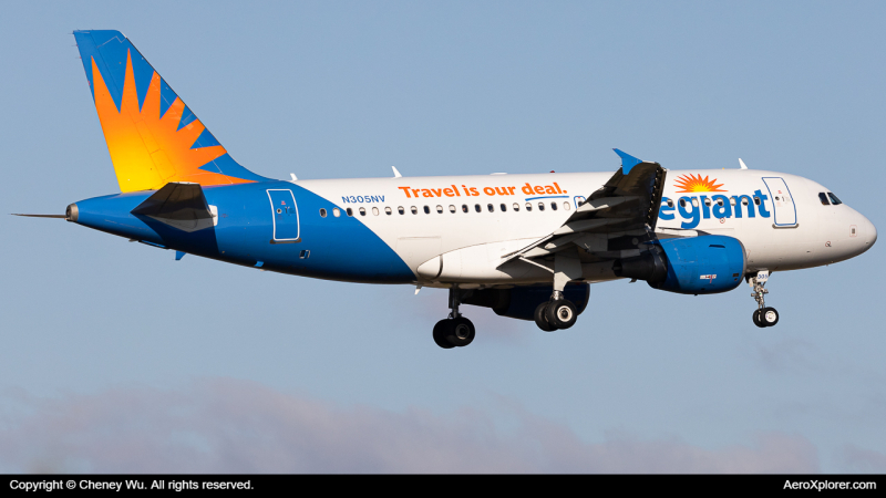 Photo of N305NV - Allegiant Air Airbus A319 at EWR on AeroXplorer Aviation Database