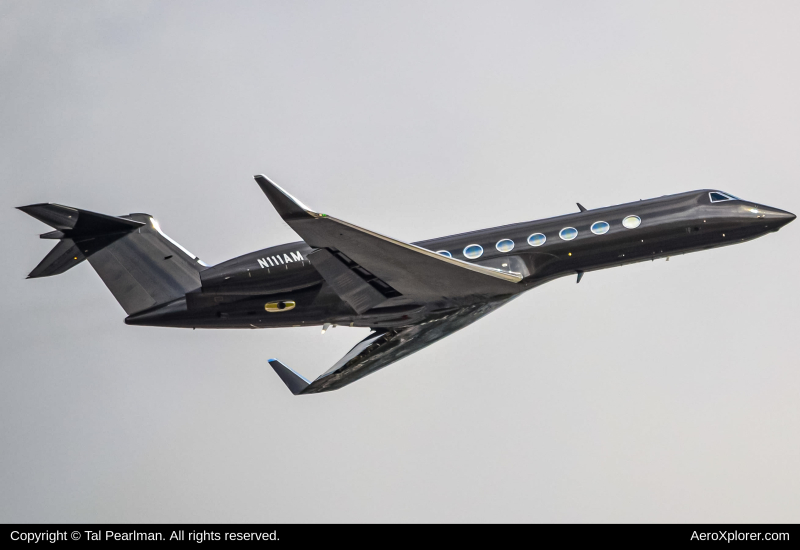 Photo of N111AM - Marnell Gaming Management Gulfstream G550 at PBI on AeroXplorer Aviation Database