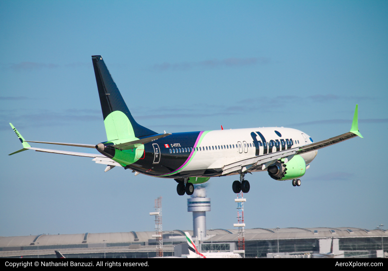 Photo of C-FFFX - Flair Airlines Boeing 737 MAX 8 at YYZ on AeroXplorer Aviation Database