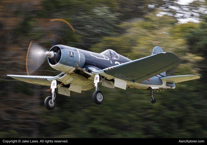 Photo of N46RL - PRIVATE Goodyear FG-1D Corsair at 42VA on AeroXplorer Aviation Database