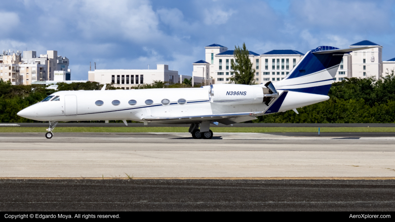 Photo of N396NS - PRIVATE Gulfstream IV at SJU on AeroXplorer Aviation Database