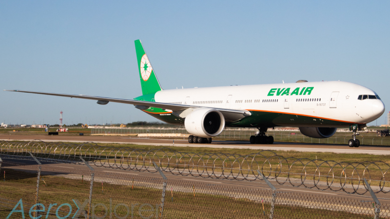 Photo of B-16737 - EVA Air Boeing 777-300ER at DFW on AeroXplorer Aviation Database