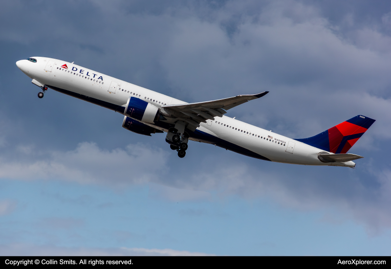 Photo of N409DX - Delta Airlines Airbus A330-900 at LHR on AeroXplorer Aviation Database