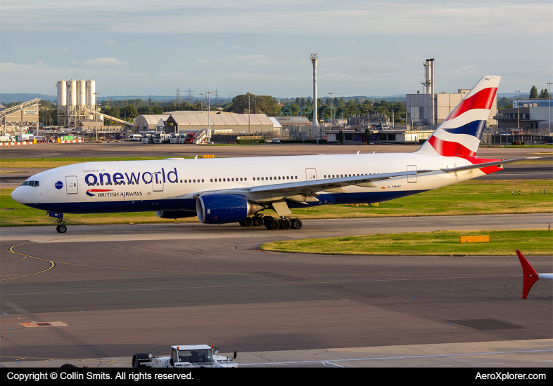 Photo of G-YMMU - British Airways Boeing 777-200ER at LHR on AeroXplorer Aviation Database