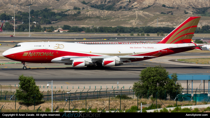 Photo of N936CA - National Airlines Boeing 747-400BCF at MAD on AeroXplorer Aviation Database