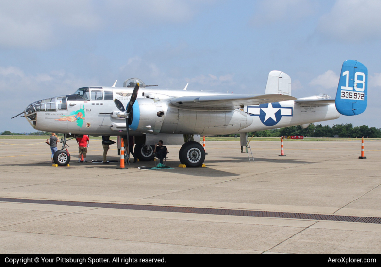 Photo of N125AZ - Commemorative Air Force  North American B-25 Mitchell at AGC on AeroXplorer Aviation Database