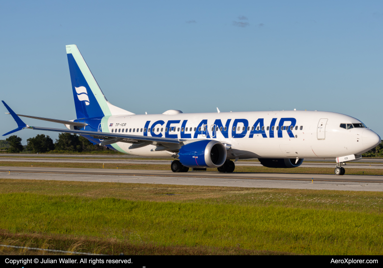 Photo of TF-ICR - Icelandair Boeing 737 MAX 8 at MCO on AeroXplorer Aviation Database