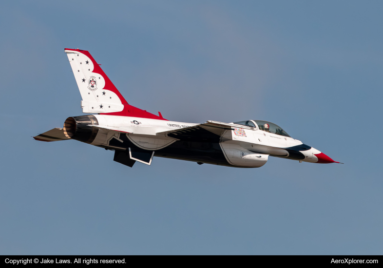 Photo of 92-3880 - USAF - United States Air Force General Dynamics F-16 Fighting Falcon at OFF on AeroXplorer Aviation Database