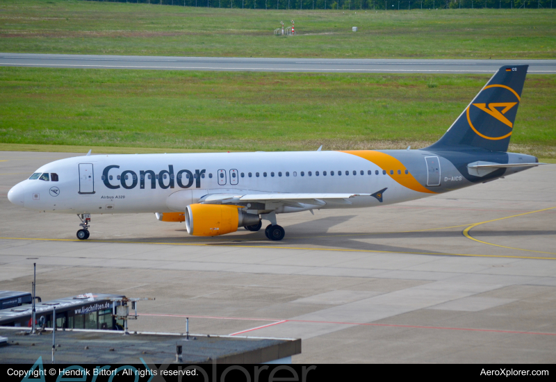 Photo of D-AICS - Condor Airbus A320 at NUE on AeroXplorer Aviation Database