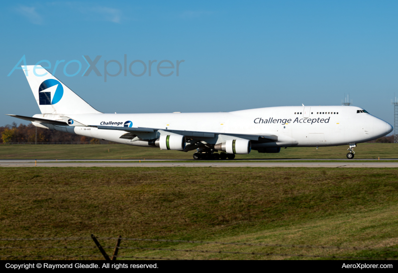 Photo of OO-ACE - Challenge Airlines Boeing 747-400F at KCVG on AeroXplorer Aviation Database