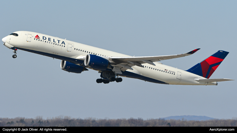 Photo of N501DN - Delta Airlines Airbus A350-900 at DTW on AeroXplorer Aviation Database