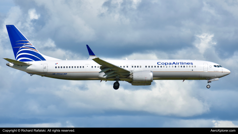 Photo of HP-9906CMP - Copa Airlines Boeing 737 MAX 9 at MCO on AeroXplorer Aviation Database