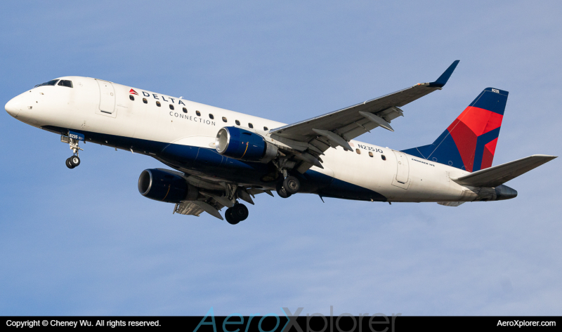 Photo of N235JQ - Delta Connection Embraer E170 at BOS on AeroXplorer Aviation Database