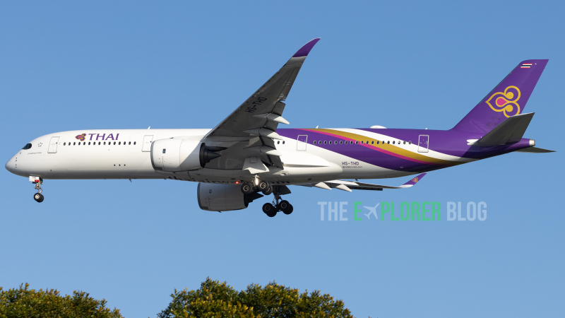 Photo of HS-THD - Thai Airways  Airbus A350-900 at SIN on AeroXplorer Aviation Database
