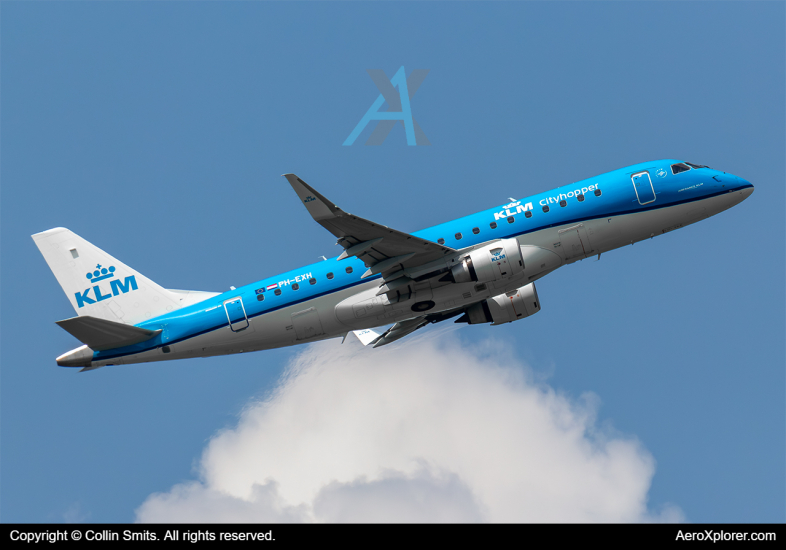 Photo of PH-EXH - KLM CityHopper Embraer E175 at AMS on AeroXplorer Aviation Database