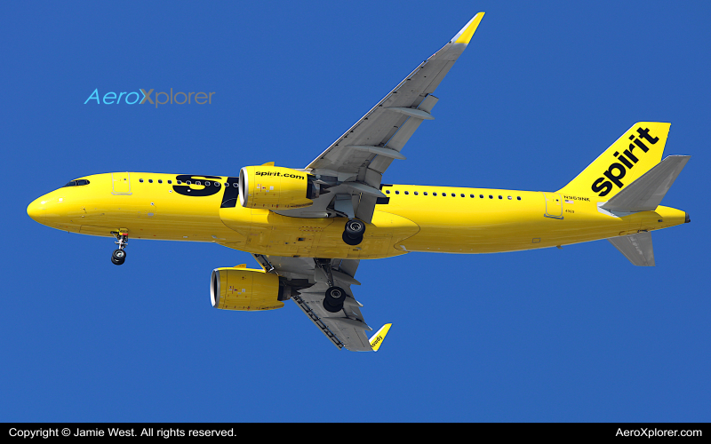 Photo of N969NK - Spirit Airlines Airbus A320NEO at OAK on AeroXplorer Aviation Database