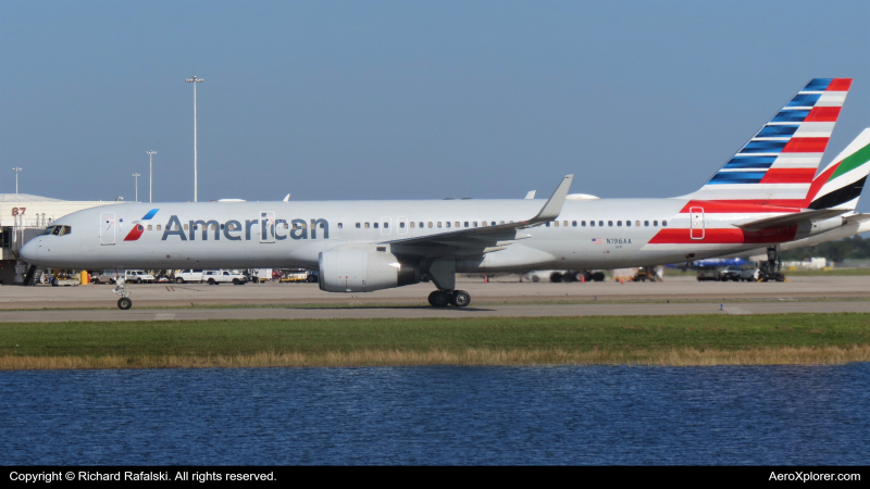 Photo of N196AA - American Airlines Boeing 757-200 at MCO on AeroXplorer Aviation Database