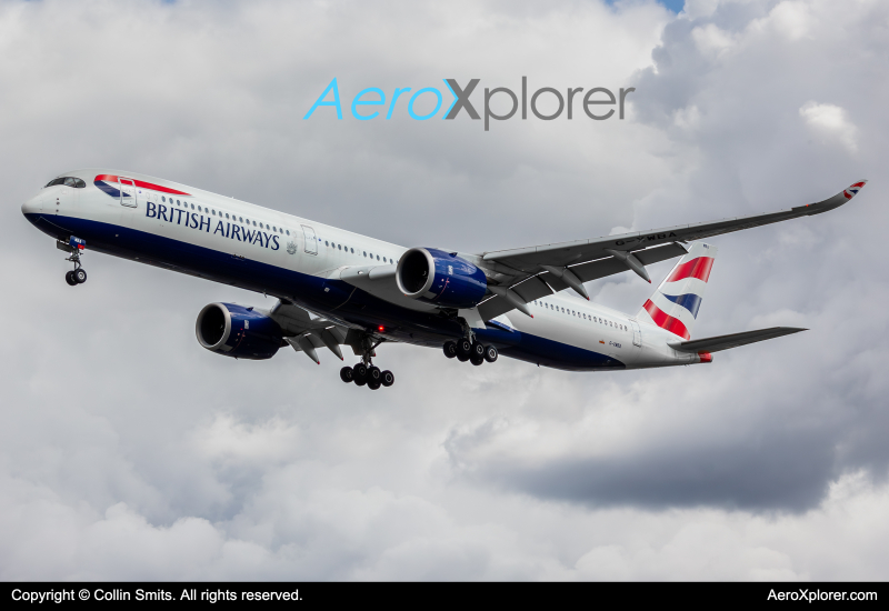 Photo of G-XWBA - British Airways Airbus A350-1000 at LHR on AeroXplorer Aviation Database